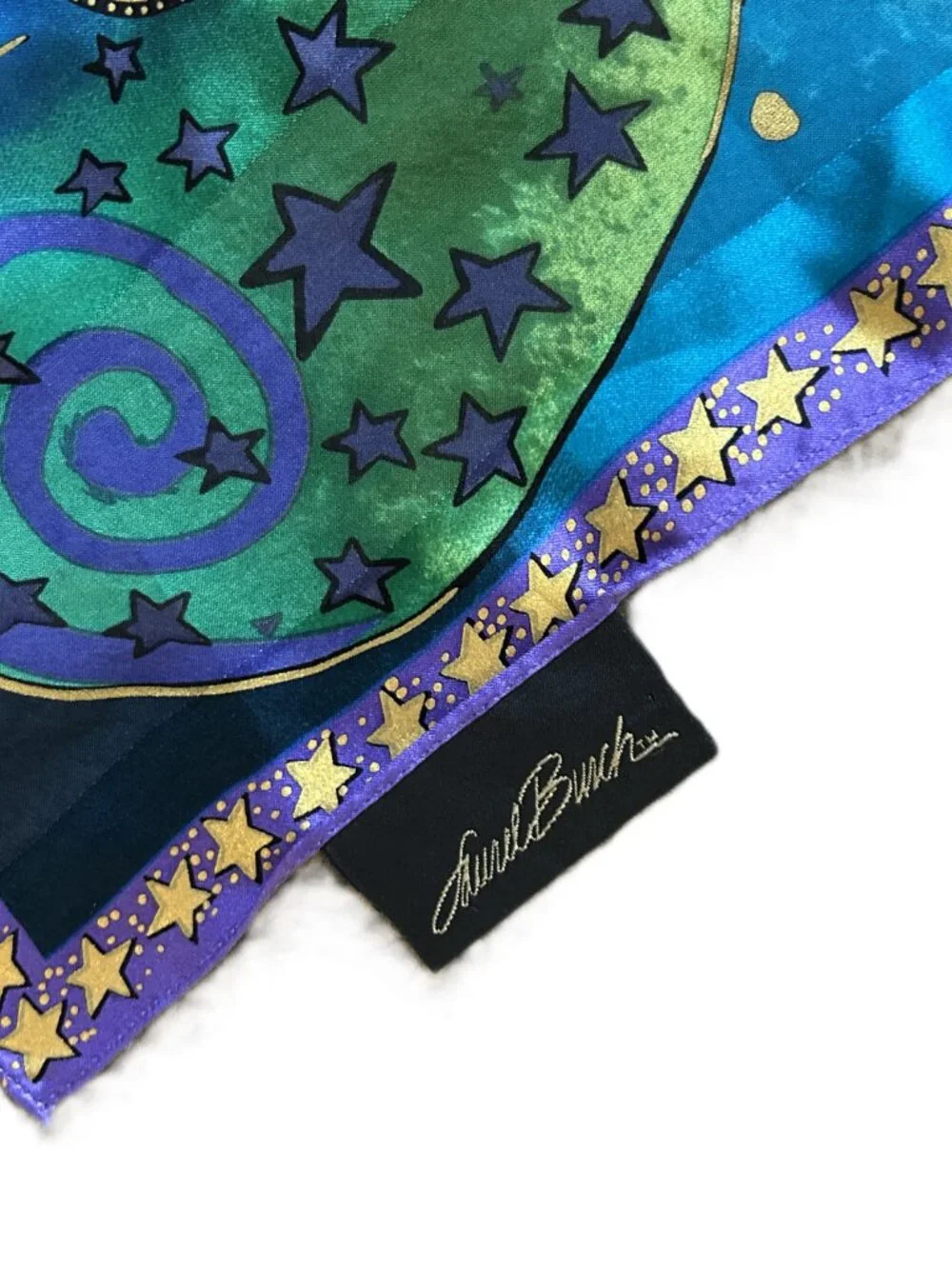Laurel Burch Celestial Cat Silk Scarf
